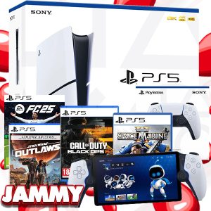SONY PS5 MEGA BUNDLE - INCLUDES PS5 PORTAL + 4 GAMES & EXTRA CONTOLLER!