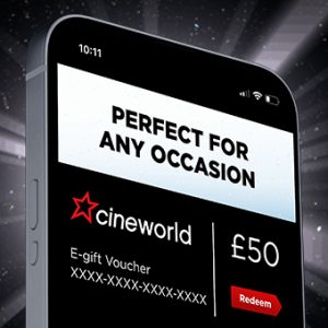 £50 CINEWORLD GIFT CARD! - 3 WINNERS!