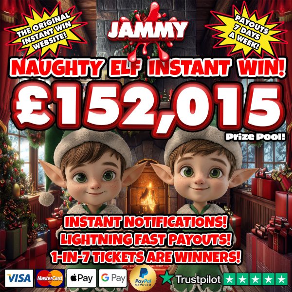THE 99P NAUGHTY ELF INSTANT WIN!