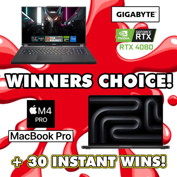 MACBOOK M4 PRO 14" OR GIGABYTE 4080 GAMING LAPTOP OR £2K CASH!