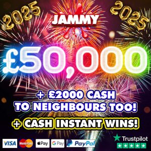 £50,000 THE NEW YEARS EVE MEGA DRAW! + 17 RUNNER UPS!