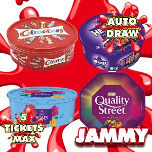 4 CADBURYS/NESTLE CHOCOLATE TUBS *4 WINNERS + NEIGHBOURS!