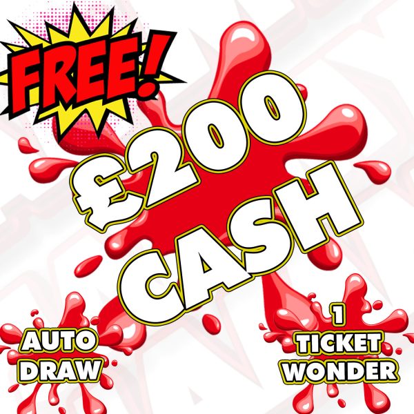 JAMMY ADVENT DAY 15 - £200 INSTANT CASH MAIN PRIZE MULTIWIN - 1 TICKET PER PERSON!