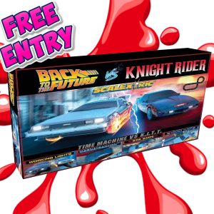 JAMMY ADVENT DAY 19 - SCALEXTRIC BACK TO FUTURE VS KNIGHT RIDER! 2 WINNERS!