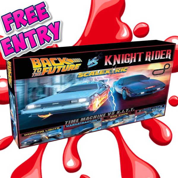 JAMMY ADVENT DAY 19 - SCALEXTRIC BACK TO FUTURE VS KNIGHT RIDER! 2 WINNERS!