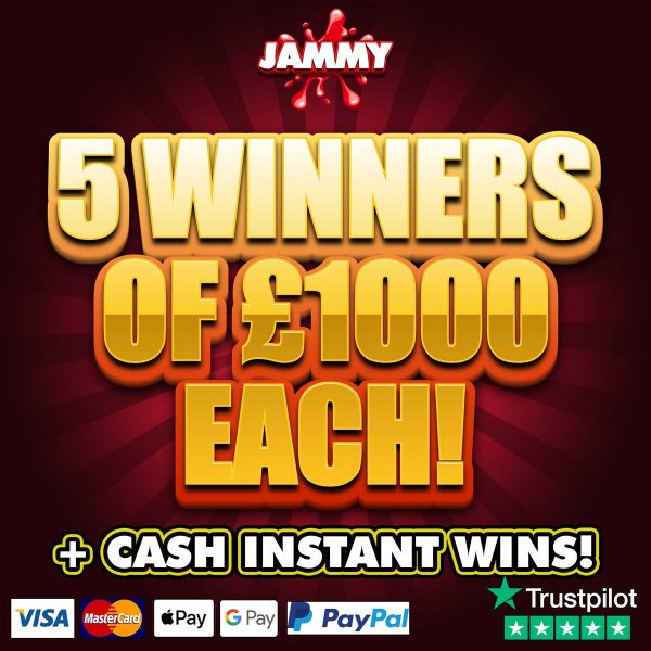 5 WINNERS OF £1000 EACH + NEIGHBOURS & INSTANT WINS!