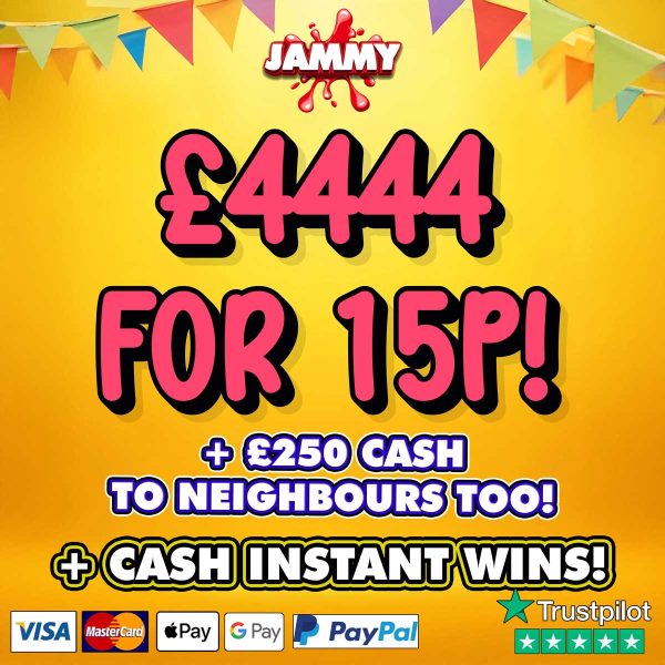 £4444 CASH FOR 15p & NEIGHBOURS!