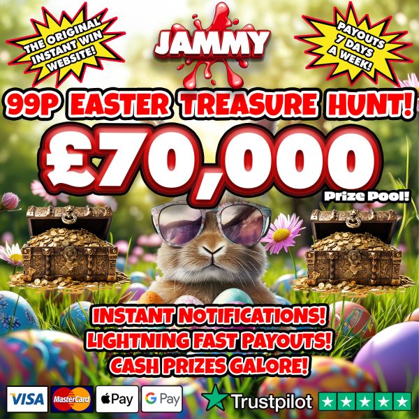 THE JAMMY EASTER EGG CASH HUNT!