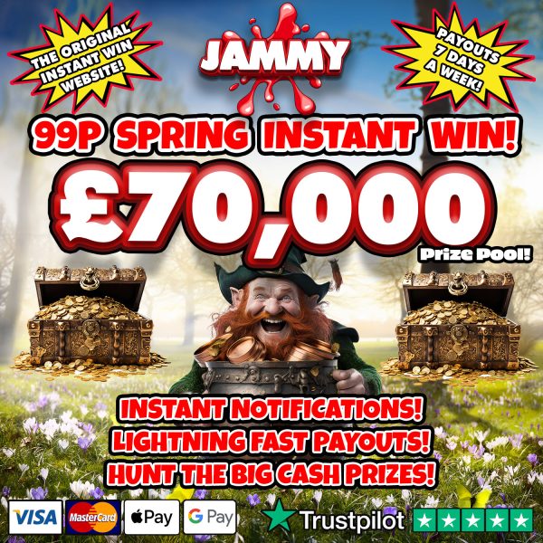THE JAMMY SPRING INSTANT WIN!