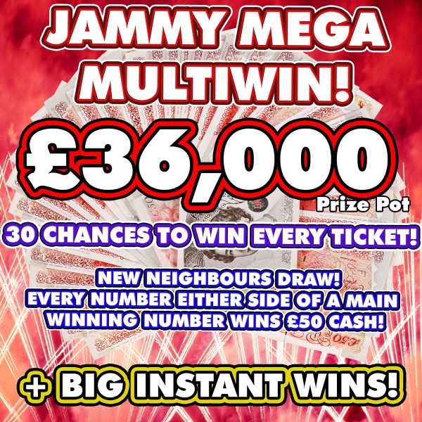 BANK HOLIDAY TUESDAY MEGA MULTIWIN *30 WINNERS* & INSTANT WINS!