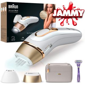 BRAUN IPL SILK-EXPERT PRO 5 HAIR REMOVAL BUNDLE!