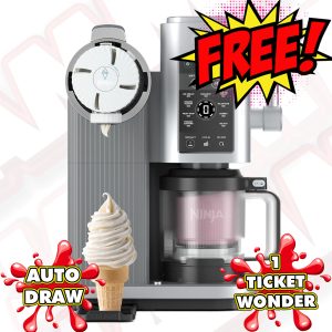 JAMMY FREEBIE - NINJA SWIRL ICE CREAM MACHINE - 1 TICKET PER PLAYER!