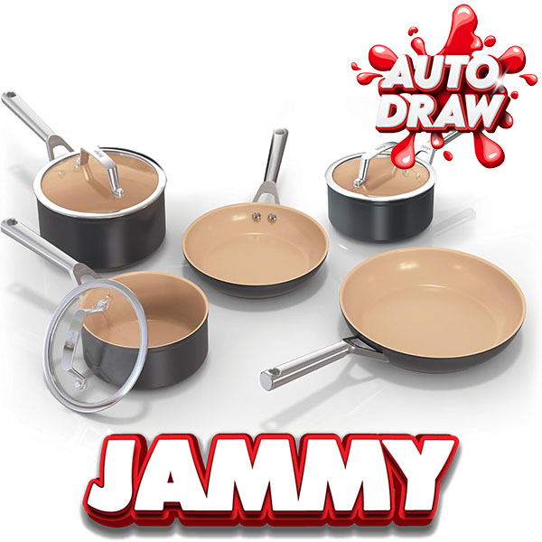 NINJA 5 PIECE CERAMIC COOKWARE SET or £220 CASH!