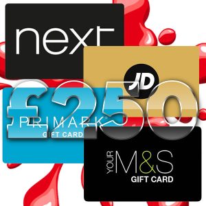 £250 NEXT OR M&S OR JD OR PRIMARK GIFT CARD!
