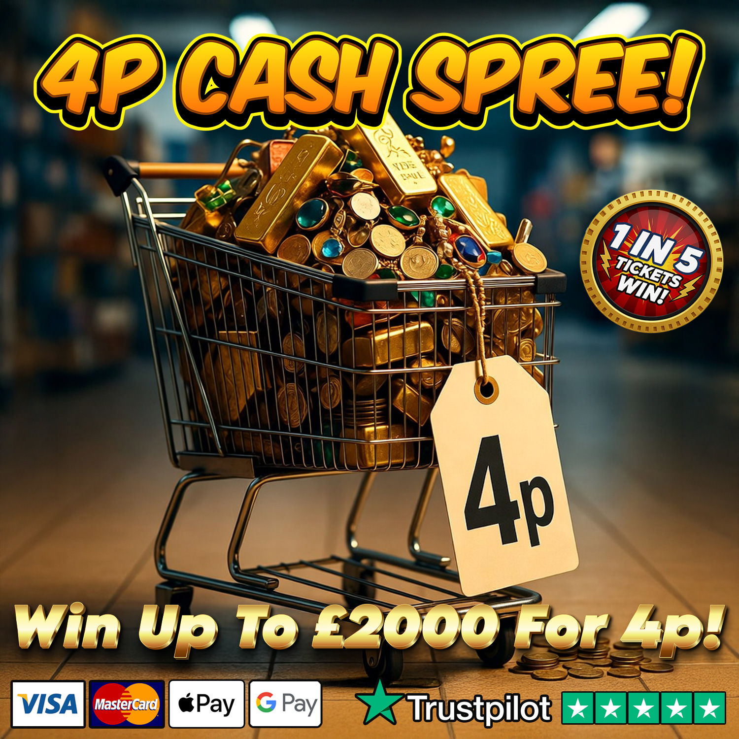 🛒 4P CASH SPREE! 🛒