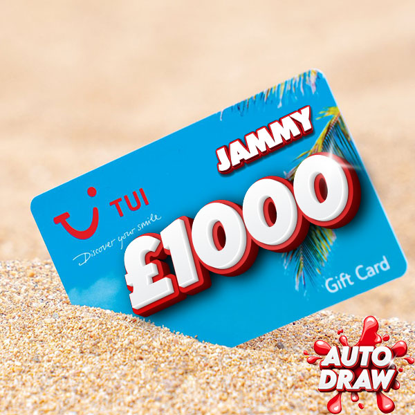 £1000 2026 NEW YEAR TUI GIFT CARD or £1000 CASH + £100 NEIGHBOURS!