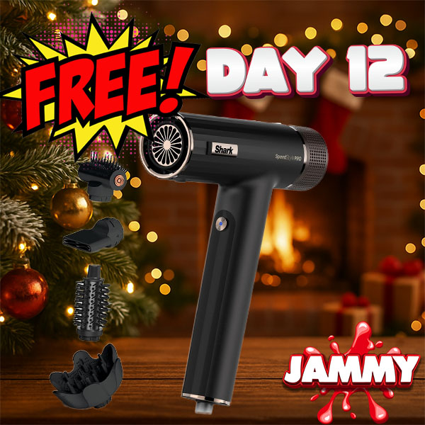 JAMMY DAYS OF CHRISTMAS DAY 12 - SHARK SPEEDSTYLE PRO HAIR DRYER!