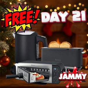 JAMMY DAYS OF CHRISTMAS DAY 21 - NINJA KETTLE & TOASTER BUNDLE!