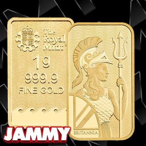 ROYAL MINT GOLD 1g BAR or £140 CASH!