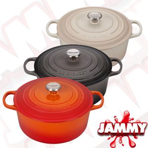 LE CREUSET SIGNATURE CAST IRON CASSEROLE DISH or £385 CASH!