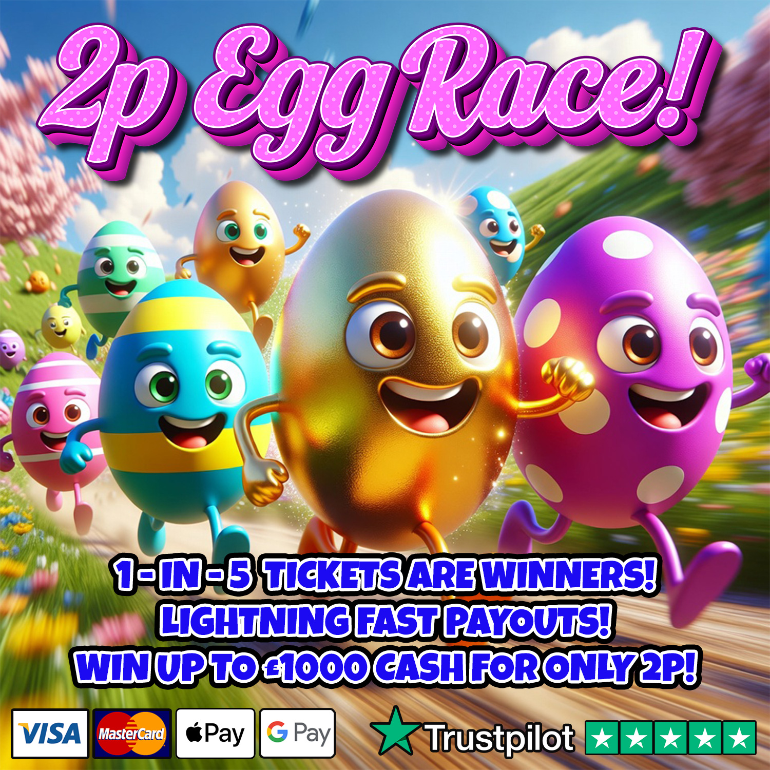 🥚 2p Egg Race! 🐣