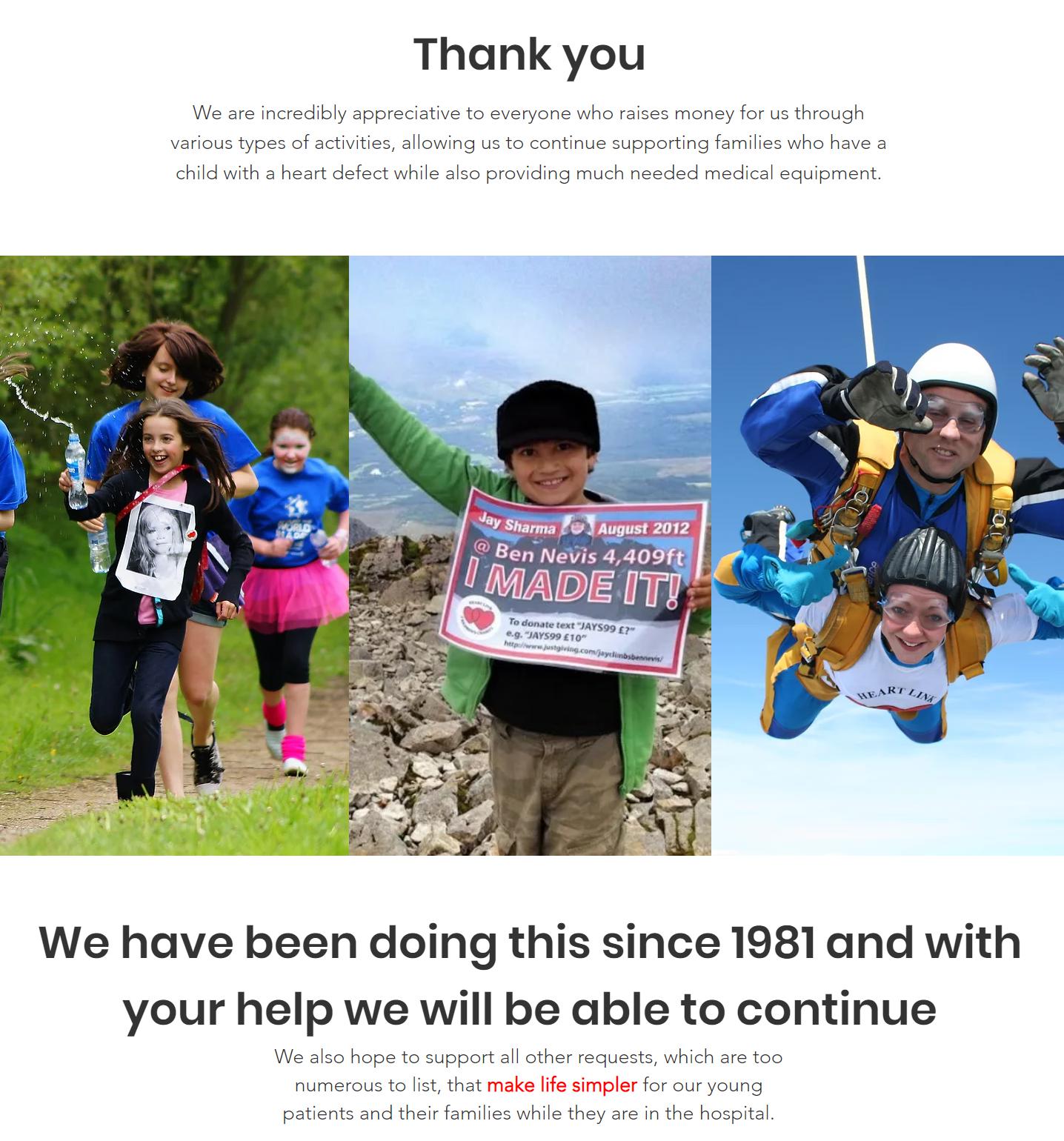 Donation to Heart Link Childrens Charity