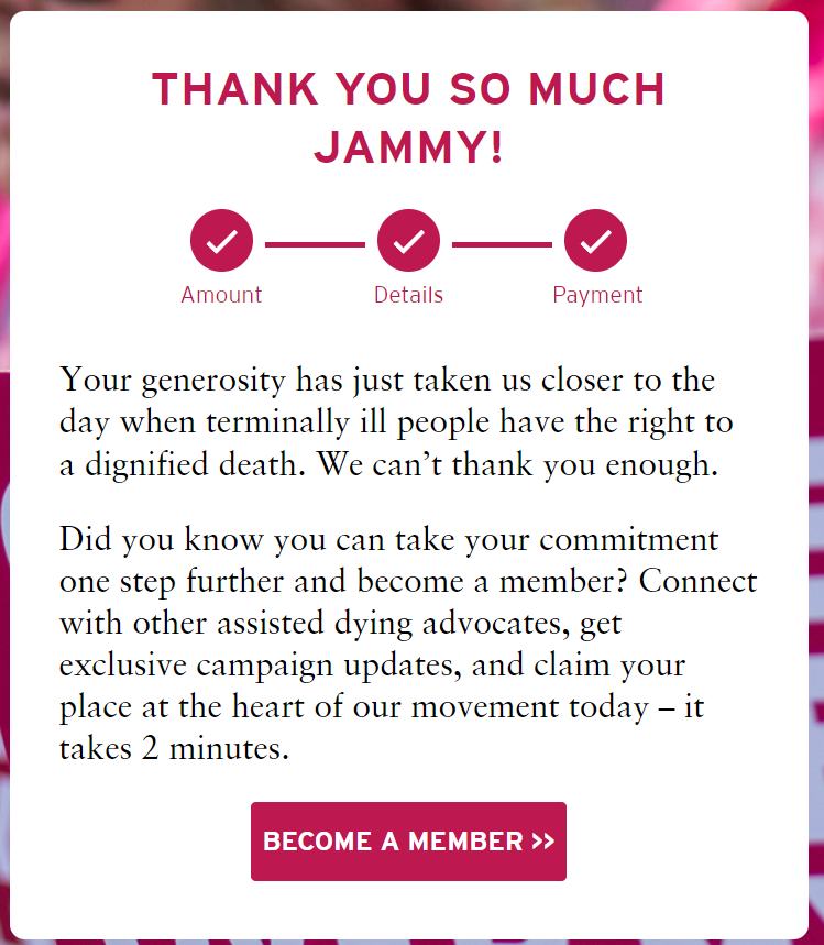 Donation to Dignity In Dying