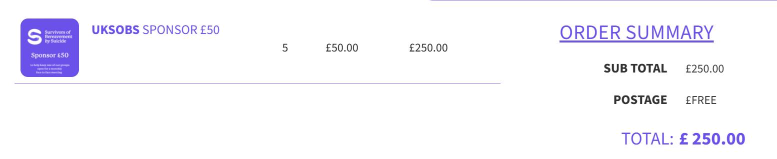 Donation to UKSOBS