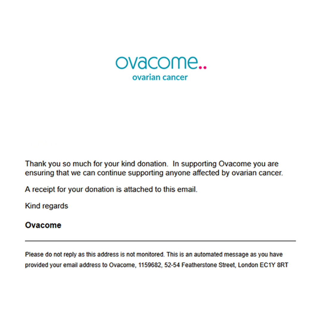 Donation to Ovacome
