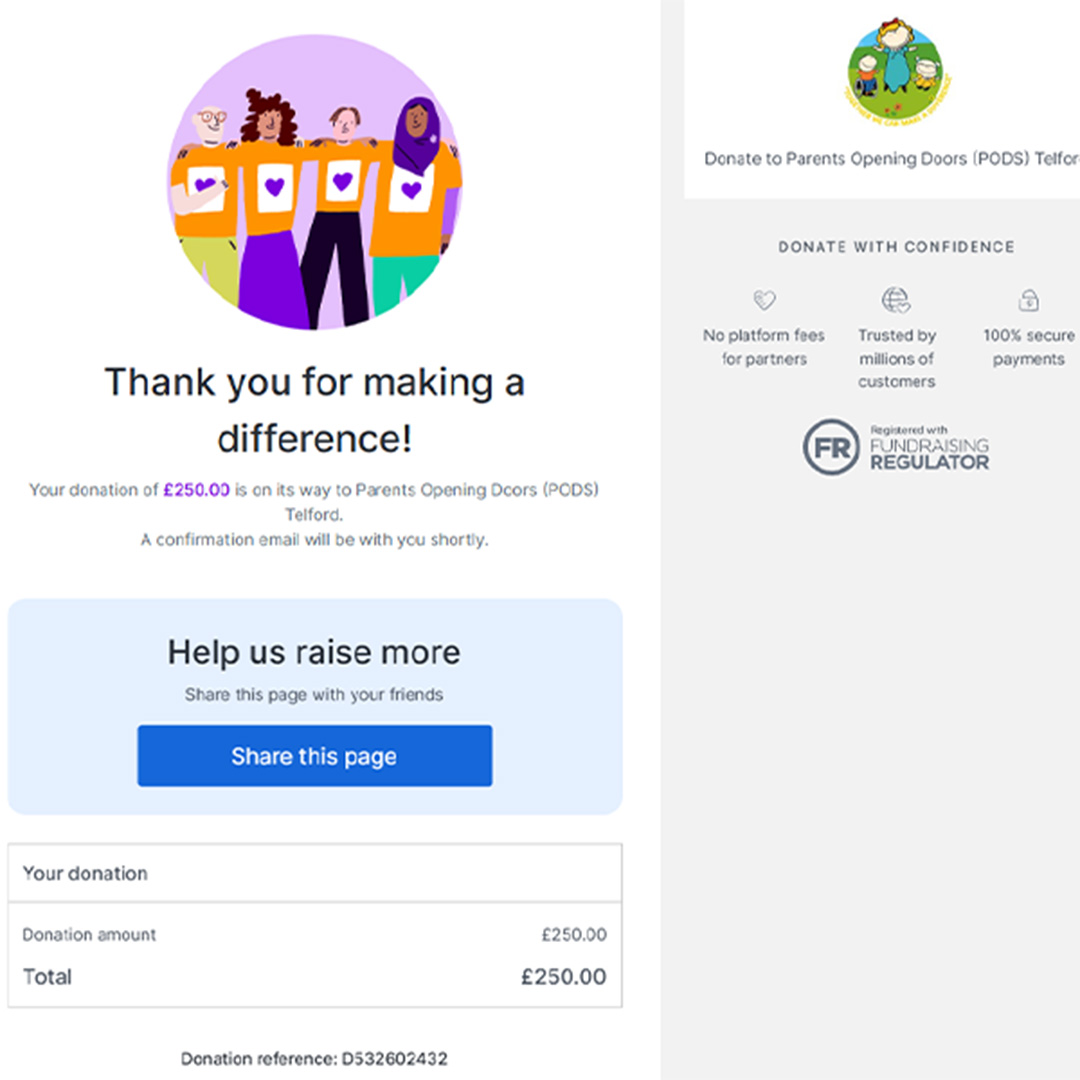 Donation to PODS