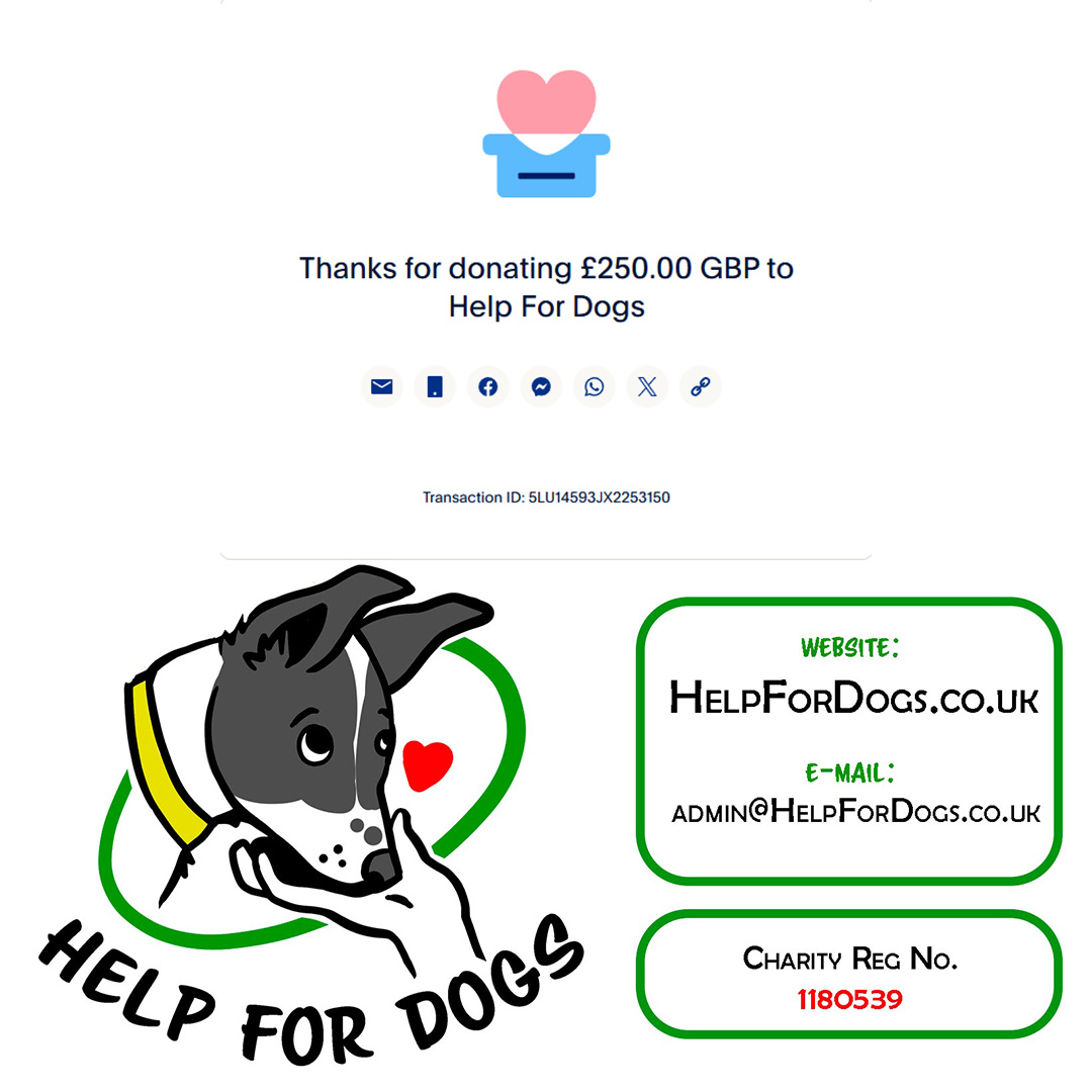 Donation to Help For Dogs