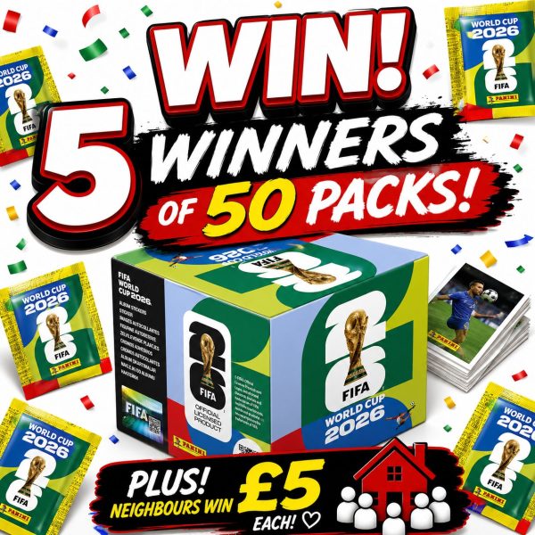🎁FREE 50 PACK WORLD CUP STICKERS – 5 WINNERS! ⚽