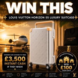 LOUIS VUITTON HORIZON 55 LUXURY SUITCASE or £3500 CASH!