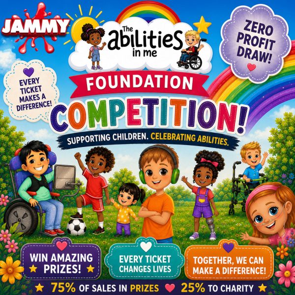 THE ABILITIES IN ME CHARITY – ZERO PROFIT DRAW!