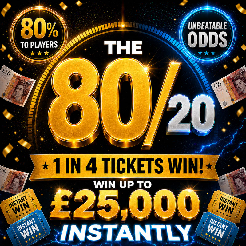 π₯THE 80 / 20 SPLIT INSTANT WIN!π₯