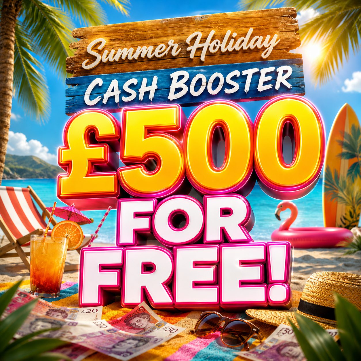FREE SUMMER CASH BOOSTER - £500 INSTANT CASH!