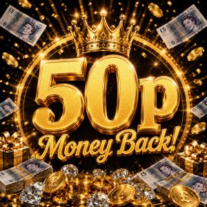 50p - Ticket Money Back!