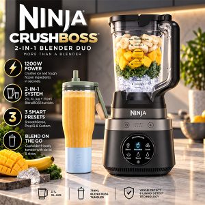 THE NINJA CRUSHBOSS 2 In 1 BLENDER + CASH NEIGHBOURS!
