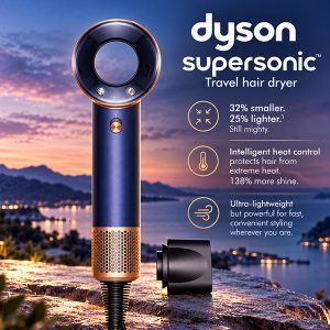 DYSON SUPERSONIC TRAVEL HAIR DRYER or £250 INSTANT CASH!