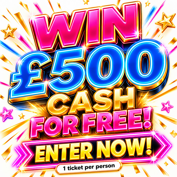 JAMMY FREE COMPETITION – £500 INSTANT CASH!